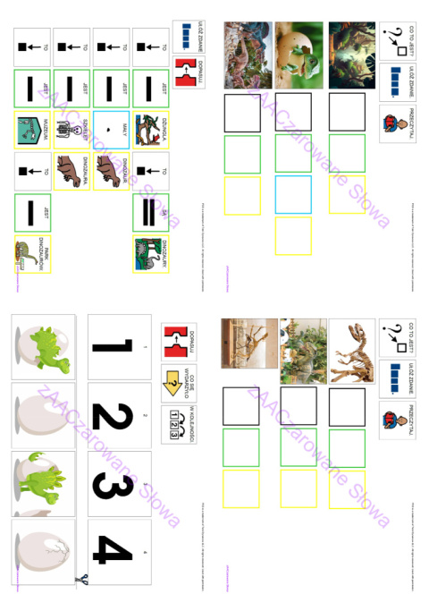 DZIEŃ DINOZAURA - CAŁY PAKIET, SYMBOLE PCS