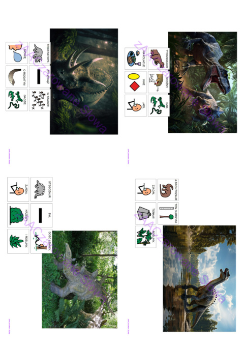 DZIEŃ DINOZAURA - CAŁY PAKIET, SYMBOLE PCS