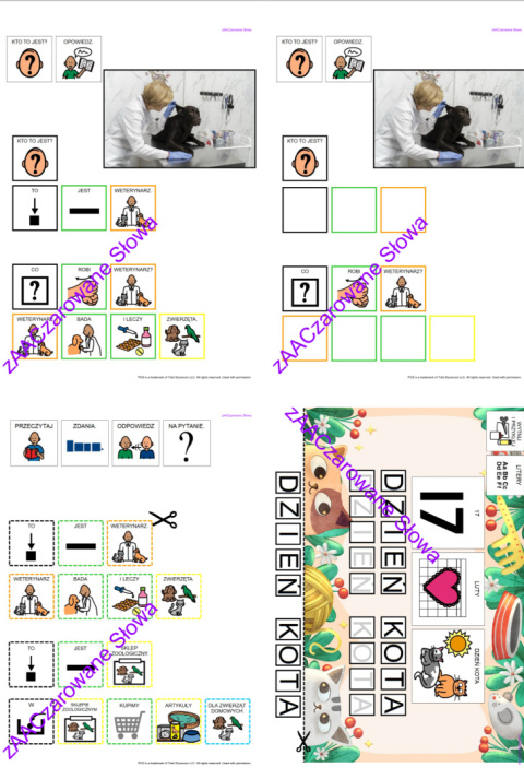ZWIERZĘTA DOMOWE - CAŁY PAKIET AAC, SYMBOLE PCS