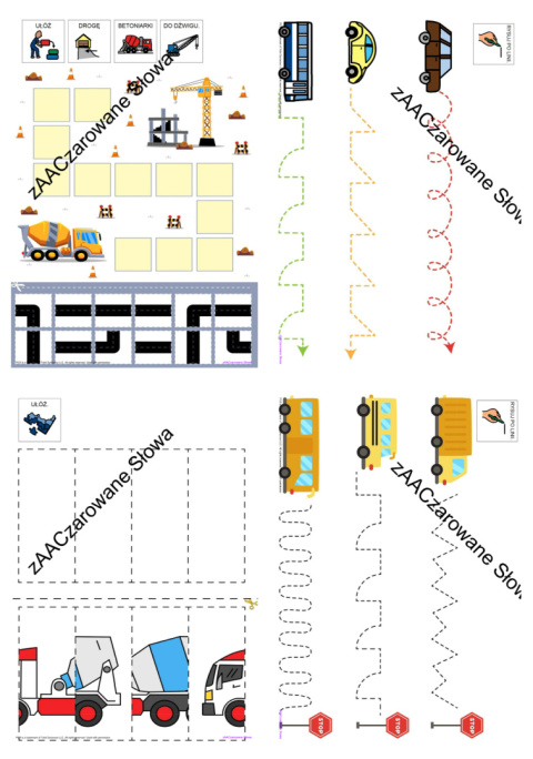 POJAZDY - CAŁY PAKIET AAC, SYMBOLE PCS
