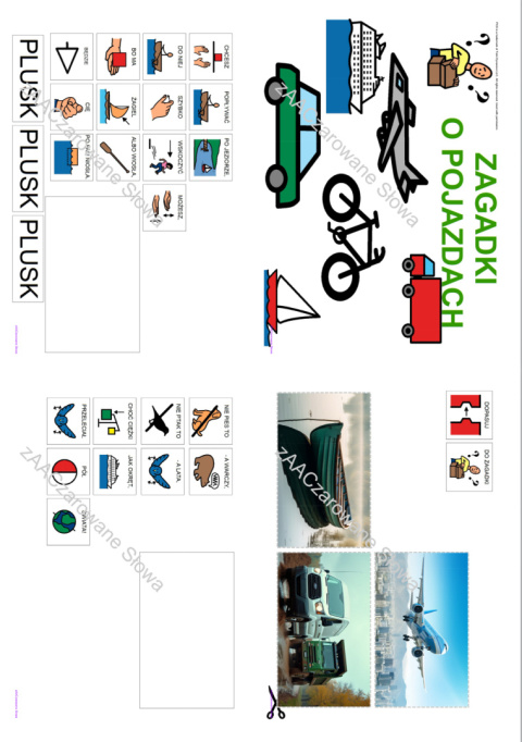 POJAZDY - CAŁY PAKIET AAC, SYMBOLE PCS