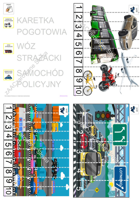 POJAZDY - CAŁY PAKIET AAC, SYMBOLE PCS