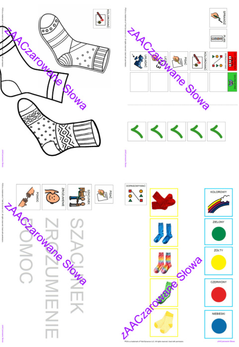 "ŚWIATOWY DZIEŃ OSÓB Z ZESPOŁEM DOWNA" - DZIEŃ KOLOROWEJ SKARPETKI AAC, SYMBOLE PCS