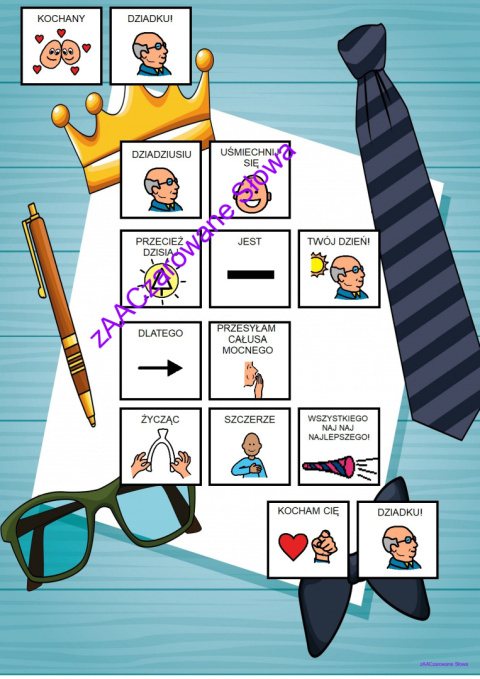 ŻYCZENIA DLA BABCI I DZIADKA- link do pobrania w opisie