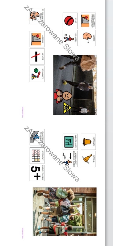 BEZPIECZNA DROGA DO SZKOŁY - CAŁY PAKIET, KARTY PRACY AAC, SYMBOLE PCS