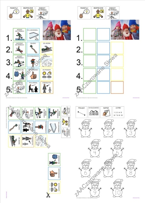 BEZPIECZNE FERIE - CAŁY PAKIET, KARTY PRACY AAC, SYMBOLE PCS