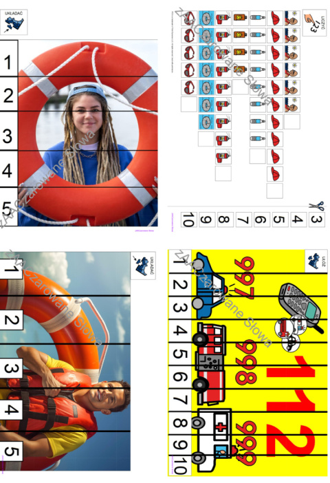 BEZPIECZNE WAKACJE - CAŁY PAKIET, KARTY PRACY AAC, SYMBOLE PCS