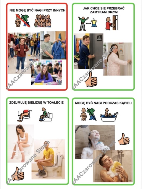 "DOJRZEWANIE" - MATERIAŁY EDUKACYJNE, KARTY PRACY AAC, SYMBOLE PCS