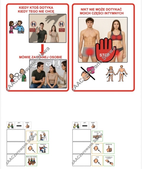 "DOJRZEWANIE" - MATERIAŁY EDUKACYJNE, KARTY PRACY AAC, SYMBOLE PCS