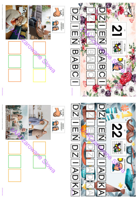 DZIEŃ BABCI I DZIADKA - CAŁY PAKIET