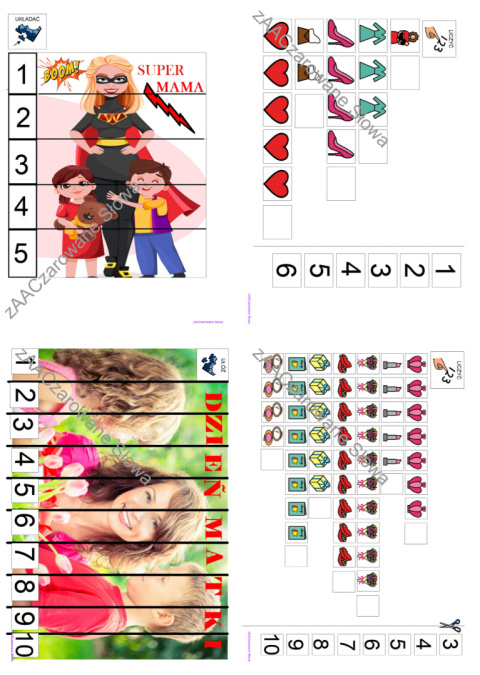 DZIEŃ MATKI - CAŁY PAKIET AAC, KARTY PRACY, SYMBOLE PCS