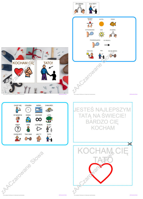 DZIEŃ OJCA - CAŁY PAKIET AAC, KARTY PRACY, SYMBOLE PCS