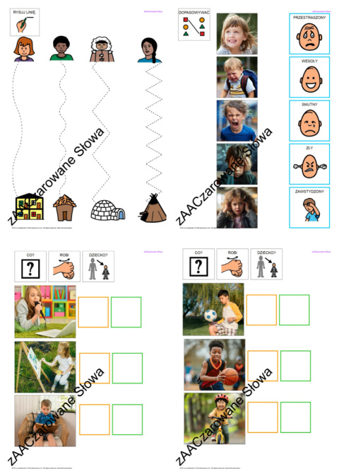 DZIEŃ DZIECKA - CAŁY PAKIET AAC, SYMBOLE PCS