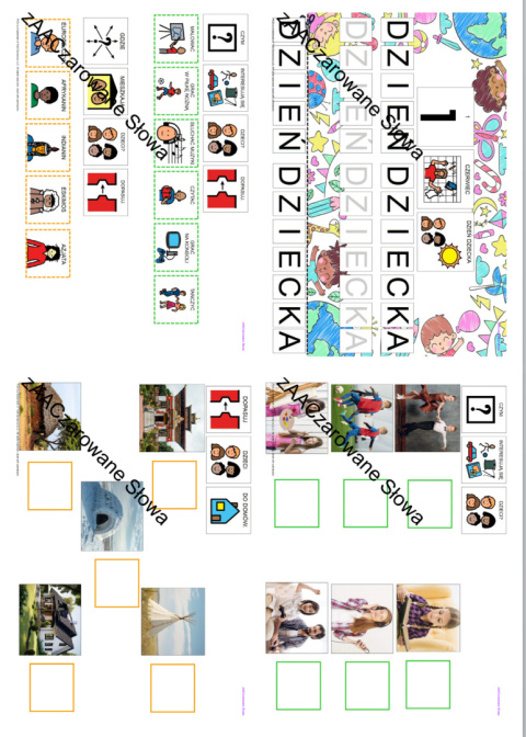 DZIEŃ DZIECKA - CAŁY PAKIET AAC, SYMBOLE PCS