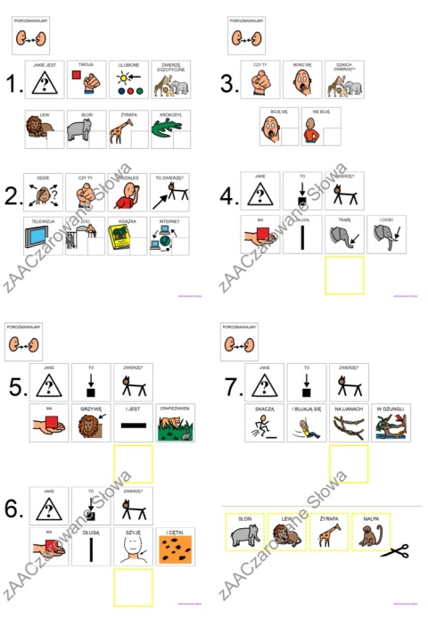 EGZOTYCZNE ZWIERZĘTA - CAŁY PAKIET AAC, KARTY PRACY, SYMBOLE PCS