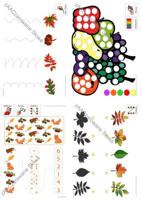 JESIEŃ - CAŁY PAKIET AAC, SYMBOLE PCS