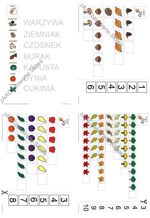 JESIEŃ - CAŁY PAKIET AAC, SYMBOLE PCS