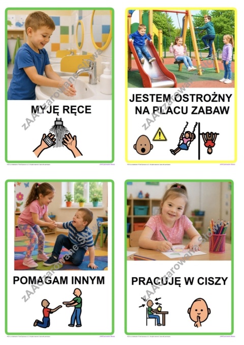 "KODEKS GRUPY PRZEDSZKOLNEJ" - ZASADY ZACHOWANIA AAC, SYMBOLE PCS