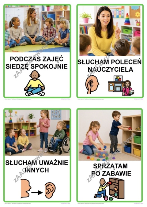 "KODEKS GRUPY PRZEDSZKOLNEJ" - ZASADY ZACHOWANIA AAC, SYMBOLE PCS