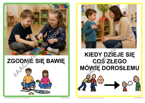 "KODEKS GRUPY PRZEDSZKOLNEJ" - ZASADY ZACHOWANIA AAC, SYMBOLE PCS