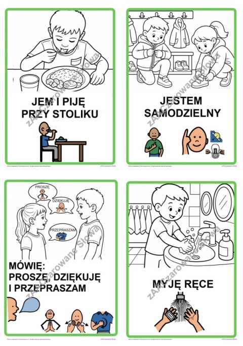 "KODEKS GRUPY PRZEDSZKOLNEJ" - ZASADY ZACHOWANIA AAC, SYMBOLE PCS