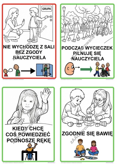 "KODEKS GRUPY PRZEDSZKOLNEJ" - ZASADY ZACHOWANIA AAC, SYMBOLE PCS