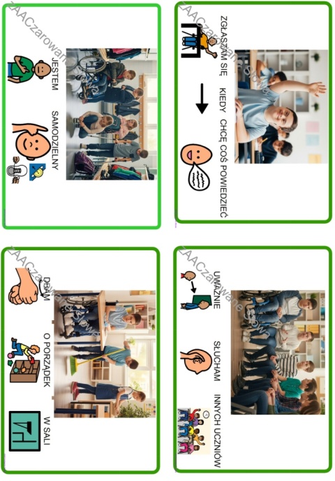 "KODEKS KLASOWY" - ZASADY ZACHOWANIA AAC, SYMBOLE PCS