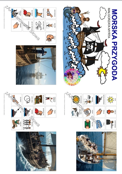 MORSKA PRZYGODA - CAŁY PAKIET, KARTY PRACY AAC, SYMBOLE PCS