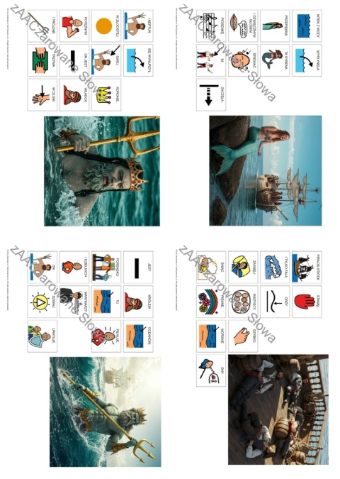 MORSKA PRZYGODA - CAŁY PAKIET, KARTY PRACY AAC, SYMBOLE PCS