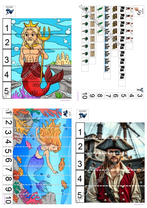 MORSKA PRZYGODA - CAŁY PAKIET, KARTY PRACY AAC, SYMBOLE PCS
