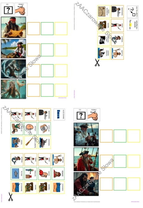 MORSKA PRZYGODA - CAŁY PAKIET, KARTY PRACY AAC, SYMBOLE PCS