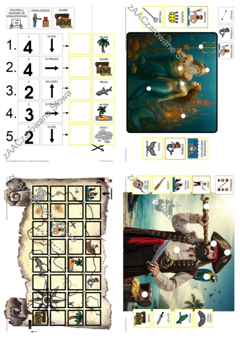 MORSKA PRZYGODA - CAŁY PAKIET, KARTY PRACY AAC, SYMBOLE PCS
