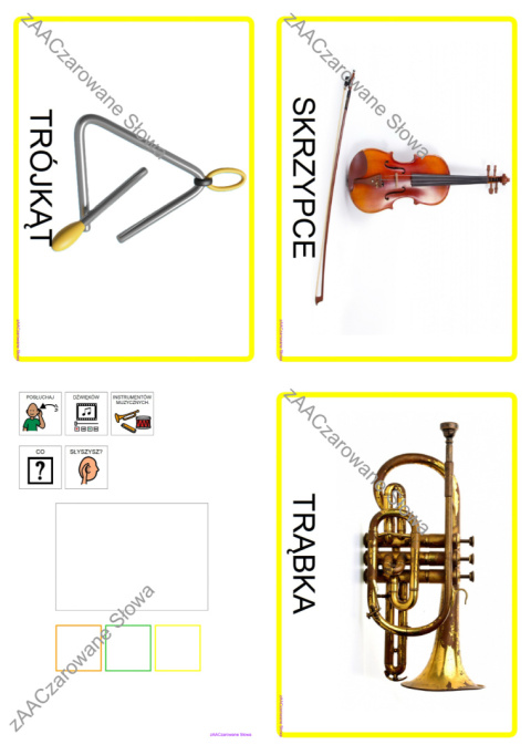MUZYKA WOKÓŁ NAS - CAŁY PAKIET, KARTY PRACY AAC, SYMBOLE PCS