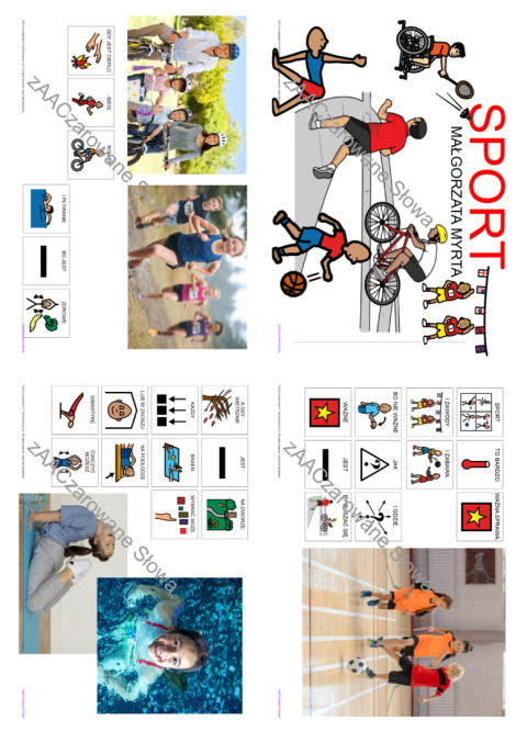 SPORT - CAŁY PAKIET, KARTY PRACY AAC, SYMBOLE PCS