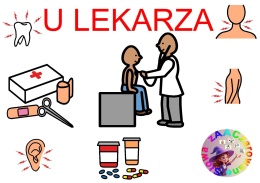 U LEKARZA - CAŁY PAKIET, KARTY PRACY AAC, SYMBOLE PCS