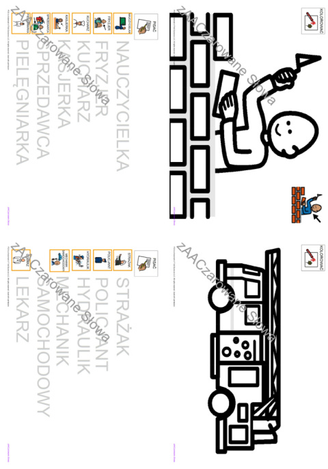 ZAWODY /DZIEŃ STRAŻAKA- CAŁY PAKIET, KARTY PRACY AAC, SYMBOLE PCS